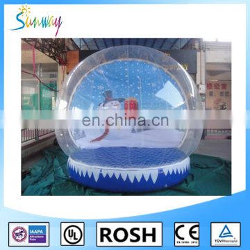 Good Sale Giant Globe for Snow Globe/Xmas Inflatable Snow Globe /giant snow globe