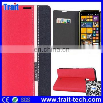 Multi Color Style Stand Protective TPU+PU Leather Flip Cover Case for Nokia Lumia 1320 with Card Slot