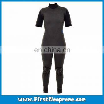 High Quality 2/3MM Neoprene CR Rubber Short Sleeve Full Snorkeling Wetsuit For Women