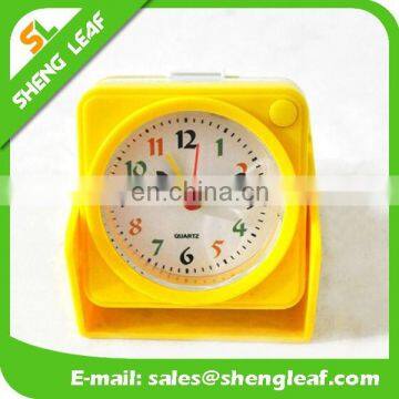 Hot sell fashion square shape table alarm clock 2015