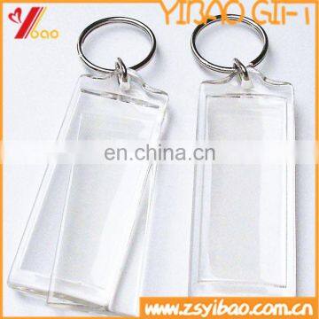 2017 wholesale Acrylic plastic key chain / blank acrylic key chains