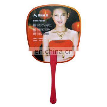 china unusual customised logo artwork plastic fan printing