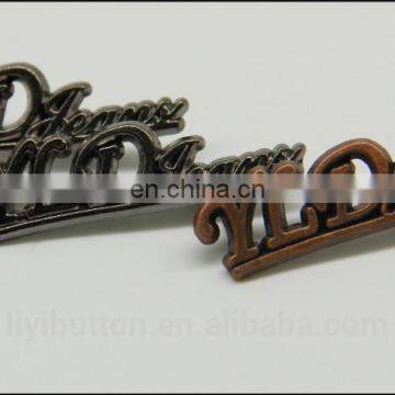 Round Metal Clothing Label, Decorative Contrast Tin Garment Label With Cheap Price photo-4