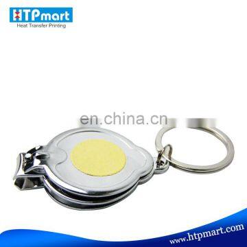 Custom design metal keyring sublimation blank keychain