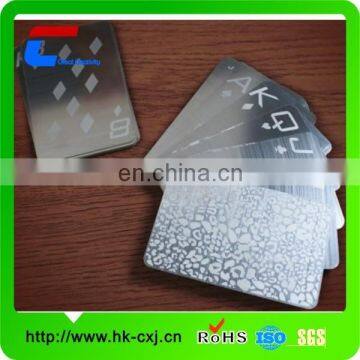 stainless steel playing cards