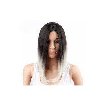 For White Women Synthetic Hair Pre-bonded  Wigs Malaysian