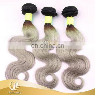 New products!! fashionable gray purple and gray blue color remy hair extensions