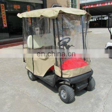 OEM Brand Street Legal Golf Cart in red color, with golf cart enclosures, curtis controller and aluminum alloy frame