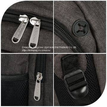 Advocator Laptop Backpacks With Pink Fluffy Ipad Interlayer Women Men Water-Resistant Pure Color Sturdy Business Commercial Official Shoulders Bags Rucksacks Daypacks Knapsacks for 15 Inch Computer - Dark Grey photo-4