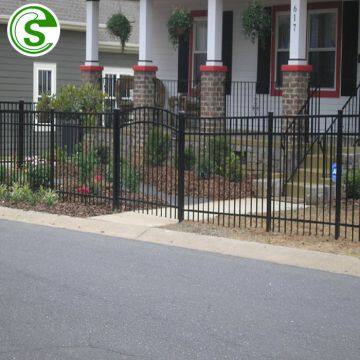 Production Metal Wrought Iron Fencing Lowes Galvanized Steel Matting Fence photo-4