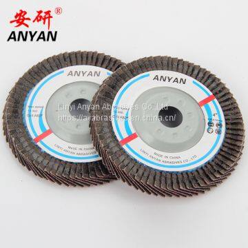 100X16MM abrasive cloth flap disc  60 grit ceramic flap wheel factory