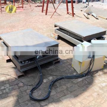 7LSJG Shandong SevenLift small rotating portable steel hydraulic electric rotating stage platform