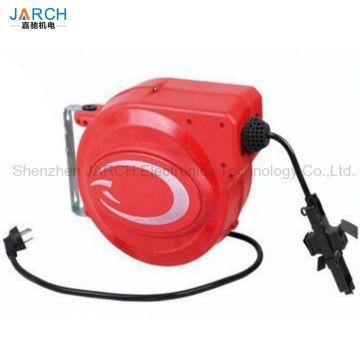 Garden extension drum retractable electric cable reel