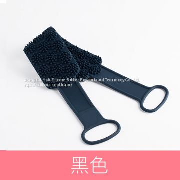 Shower Scrubber Silicone Body Scrubber Belt Dual Side Back Exfoliating Shower Scrubber Strap for Home