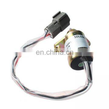 Fuel Stop Solenoid 14521915 for EC55B EW55B ECR58 ECR88 ECR28 Excavator