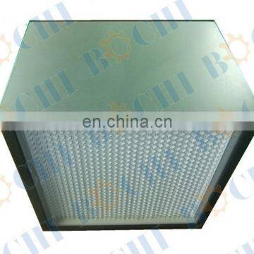 HEPA Glass Fiber Filter Material Galvanized Sheet Box Air Filter