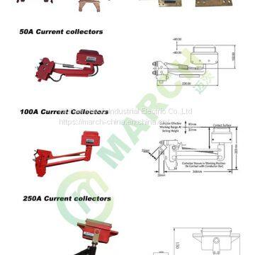 March  jib crane overhead crane current collector carbon brush 50A safe Current Collector