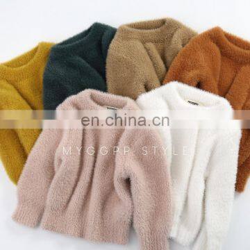 Baby Sweaters Girls' Sweet Sold Sweater Autumn Winter Warm tops Kids clothing