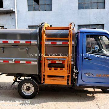 Gasoline Tricycle Cargo Loader Lovol Three Wheeler Waste Management 3CBM photo-2