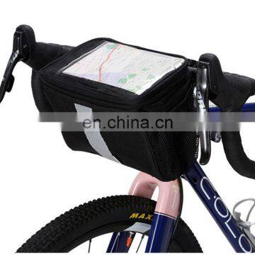 Wholesale Reflective Bicycle Handlebar Bag Frame Front Tube Bike Bag With Screen Touch