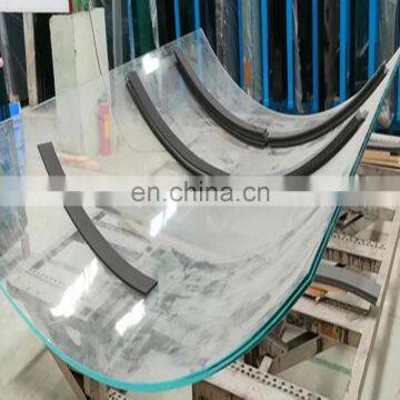 Ultra Clear Low e Double Curved Tempered Laminated Glass for Super Big Size