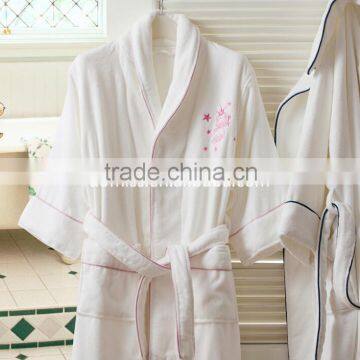 100% cotton hotel velour bath robe sleepwear for lovers couples