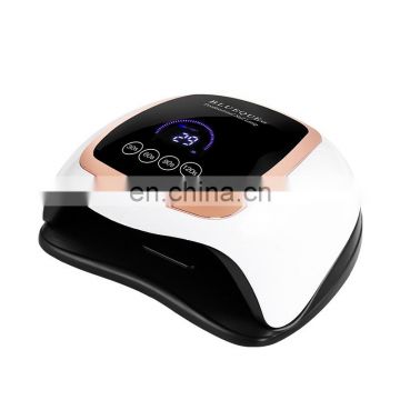 High Quality Touch Screen ABS Plastic LED Nail Lamp 168W Fast Curing Nail Dryer