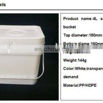 HDPE Plastic Pail Packaging 4 Liter Pail for Food Use photo-6