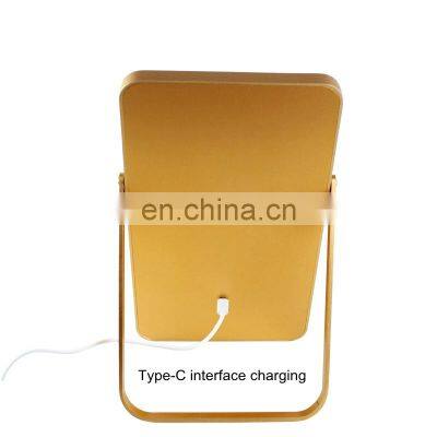 New Design Table Foldable Stand Touch Cosmetic Makeup Led Mirror Lamp photo-5