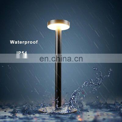 New arrival luxury hotel style desk light waterproof led rechargeable table lamp