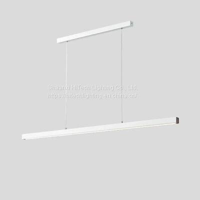 Modern LED Long Pendant Light Linear Hanging Lights Black Brown Pendant Lamp for Dining Room Kitchen Lighting Fixture photo-5