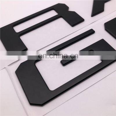 Car Custom Black Tailgate 3D Letters Name Plate Inserts Badge Emblem Sticker Decal photo-5