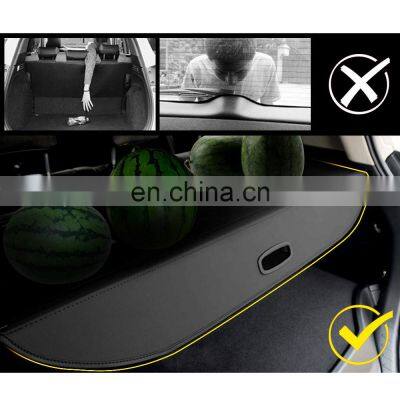 Black Beige Color Canvas Retractable Cargo Cover Tonneau Cover For Nissan Leaf