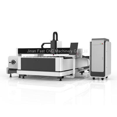 Jinan FAST CNC 3000Вт волоконно-лазерная станок для резки алюминиевых и нержавеющих стальных листового металла