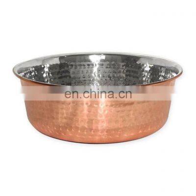 copper pet bowl