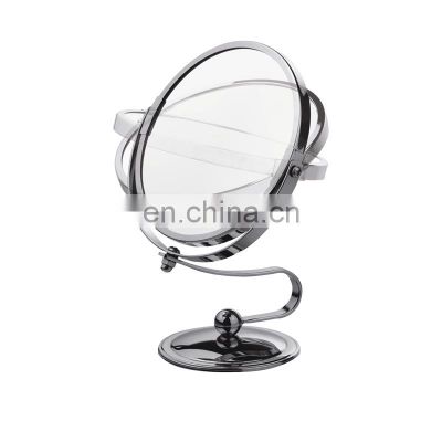 Professional two sides chrome bathroom magnification mirror