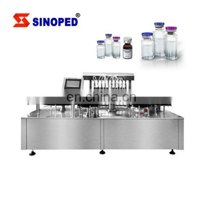 Automatic pharmaceutical liquid filling machines syrup filler glass and pet bottle syrup filling bottling machine equipment line