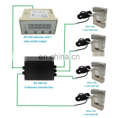 CALT weighing system 4 pieces 1000kg S type load cell with digital indicator tank weighing sensor