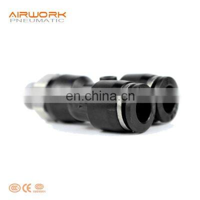 PX Black Three 3 Way Elbow Pneumatic Plastic y Branch Shaped Male Pvc Pipe Fittings photo-4