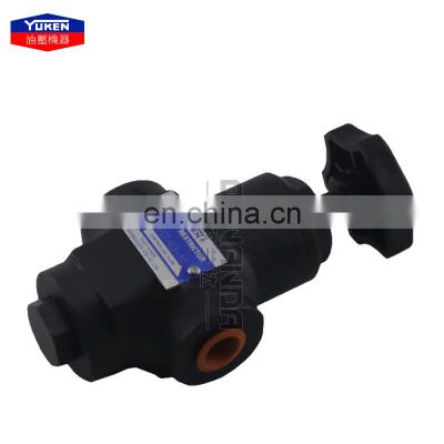 Speed regulating valve plate type flow control valve SRG/SRCG-03/06/10 hydraulic one-way throttle valve Taiwan YUKEN