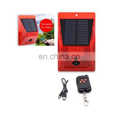 Smart Alarm Solar 129db PIR Infrared Anti-Theft Burglar Welcome Multifunction Human Motion Detector For Outdoor Security