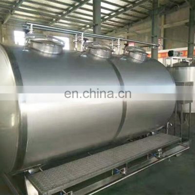 5000 Liter Storage Tank Stainless Steel Transportation Tank Milk Cooler Tank