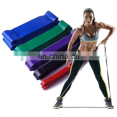 Fitness Strength Band Power Exercise Custom Latex Stretch Resistance Bands Home Exercise Fitness power bands