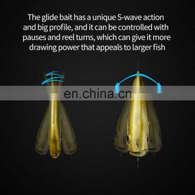 JOHNCOO 190mm 144g Floating Hard Bait Plastic Jointed Swimbait 2 Section Fishing Lure Sea Fishing Hard Wobbler Lure Bait photo-4