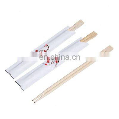 Disposable Individually Open Paper Sleeve Bamboo Twins Chopsticks for Sushi