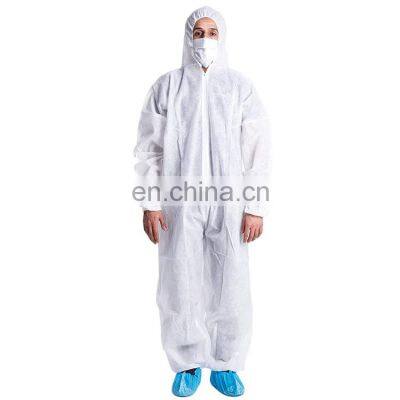 non woven microporous ppe suit coverall disposable dust proof ppe set custom logo safety coveralls