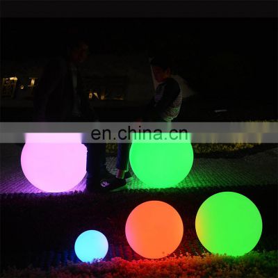 plastic outdoor beach garden ball 40CM waterproof color changing Outdoor LED glow ball solar usb rechargeable