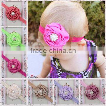 ribbon rose baby hair accessories made in korea hairband crystal headband MY-AC0051