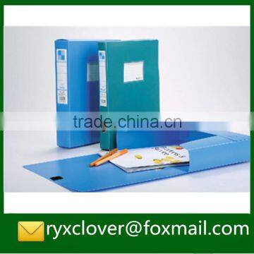 Office stationery plastic hook and loop box file folder a4 size