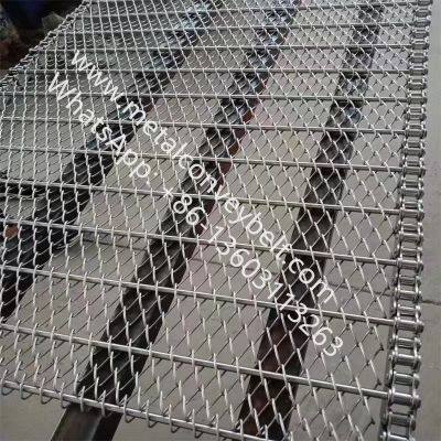 Stainless Steel Chain Spiral Balanced Weave Conveyor Belt / Metal Chain Link Spiral Wire Mesh Belt photo-2